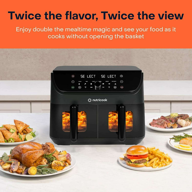 Air Fryer Duo2Vision With Clear Window, 8.5L Air Fryers Air Fryer Duo2Vision With Clear Window, 8.5L Air Fryer Duo2Vision With Clear Window, 8.5L Nutricook