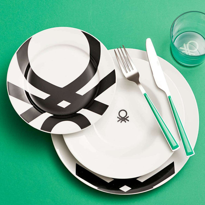 Black&White Collection, Set of 18 Pieces Dinner Set Dinner Set Black&White Collection, Set of 18 Pieces Dinner Set Black&White Collection, Set of 18 Pieces Dinner Set United Colors of Benetton