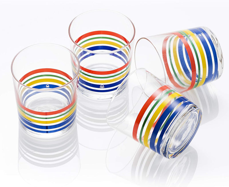 Rainbow Collection, Set of 4 Drinking Cups Glass cups Rainbow Collection, Set of 4 Drinking Cups Rainbow Collection, Set of 4 Drinking Cups United Colors of Benetton