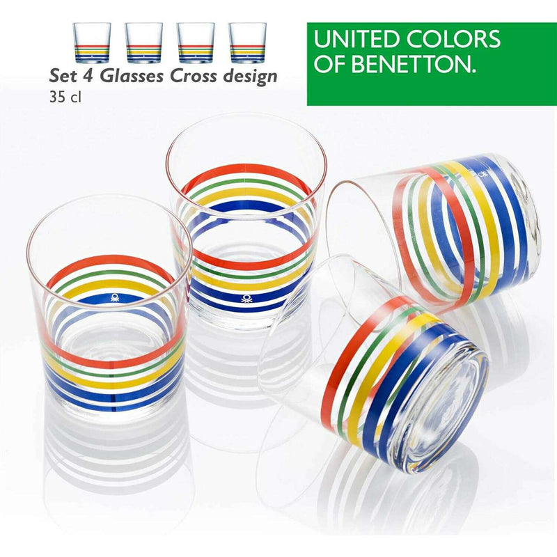 Rainbow Collection, Set of 4 Drinking Cups Glass cups Rainbow Collection, Set of 4 Drinking Cups Rainbow Collection, Set of 4 Drinking Cups United Colors of Benetton