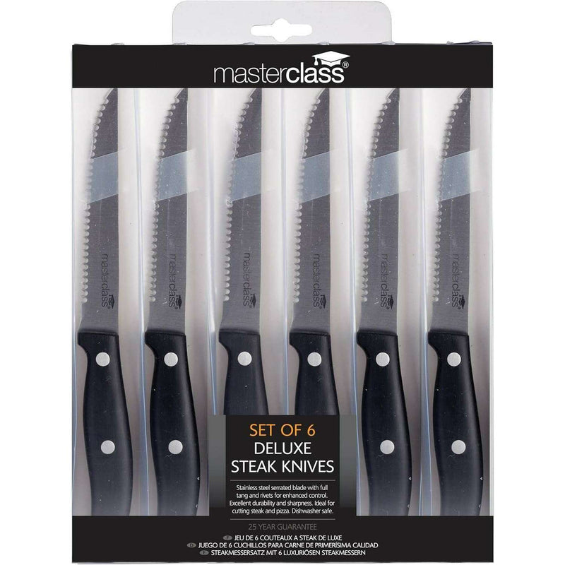 MasterClass Deluxe 6 Piece Steak Set knives set MasterClass Deluxe 6 Piece Steak Set MasterClass Deluxe 6 Piece Steak Set KitchenCraft