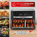 Easy Fry Dual Zone Digital Air Fryer, 2 Drawers, 8.3L Air Fryer Easy Fry Dual Zone Digital Air Fryer, 2 Drawers, 8.3L Easy Fry Dual Zone Digital Air Fryer, 2 Drawers, 8.3L Tefal