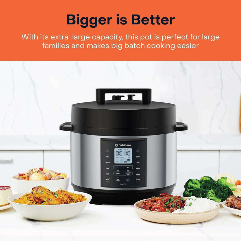 9 in 1 Electric Pressure Cooker, Smart Pot 2+ 9.5L Pressure cooker 9 in 1 Electric Pressure Cooker, Smart Pot 2+ 9.5L 9 in 1 Electric Pressure Cooker, Smart Pot 2+ 9.5L Nutricook