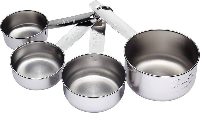 Stainless Steel 4 Piece Measuring Cup Set Measuring Cup Stainless Steel 4 Piece Measuring Cup Set Stainless Steel 4 Piece Measuring Cup Set KitchenCraft