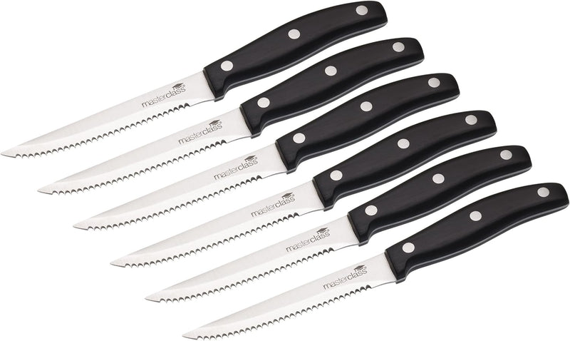 MasterClass Deluxe 6 Piece Steak Set knives set MasterClass Deluxe 6 Piece Steak Set MasterClass Deluxe 6 Piece Steak Set KitchenCraft