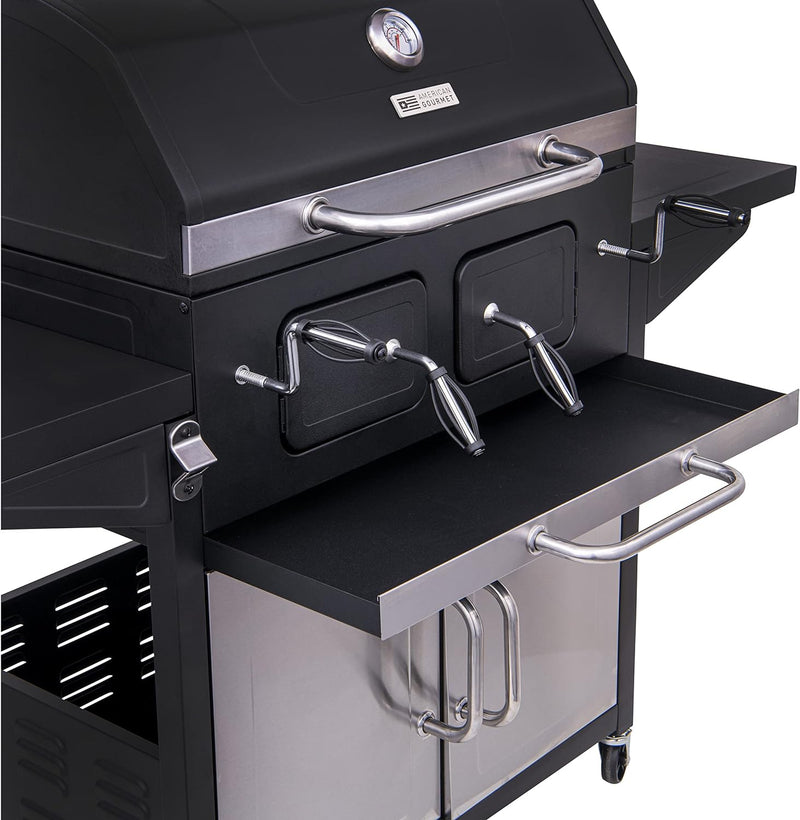 American Gourmet Cabinet Charcoal Grill Outdoor Barbque American Gourmet Cabinet Charcoal Grill American Gourmet Cabinet Charcoal Grill CharBroil