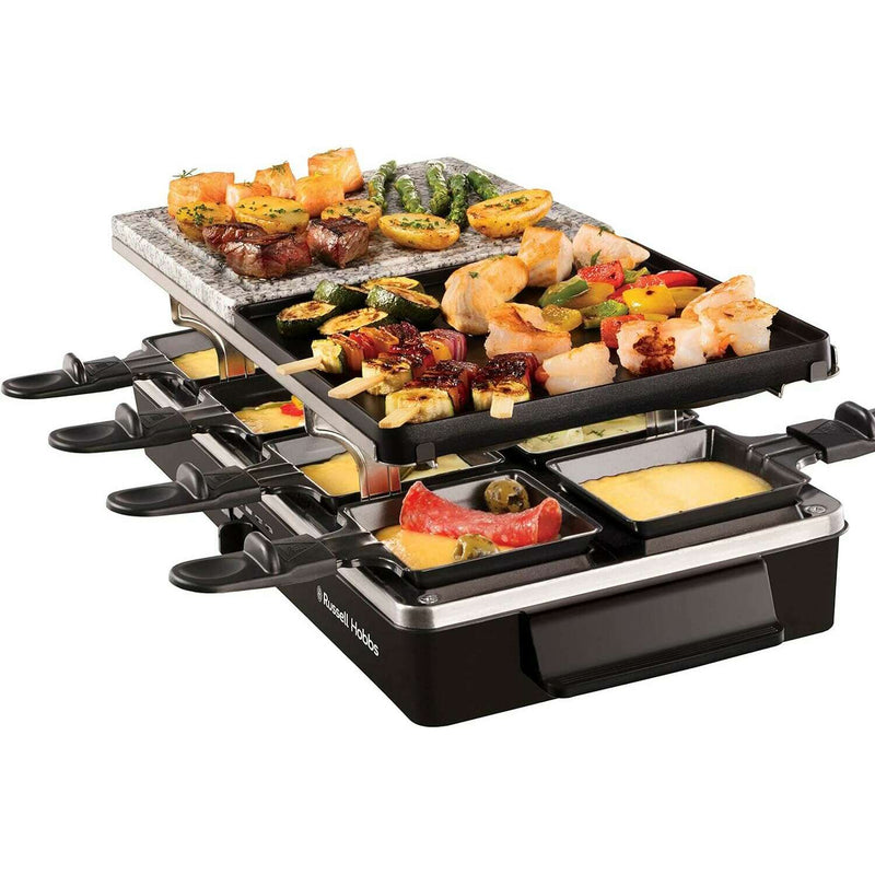 Raclette Multi Grill for 8 People Raclette Raclette Multi Grill for 8 People Raclette Multi Grill for 8 People Russell Hobbs