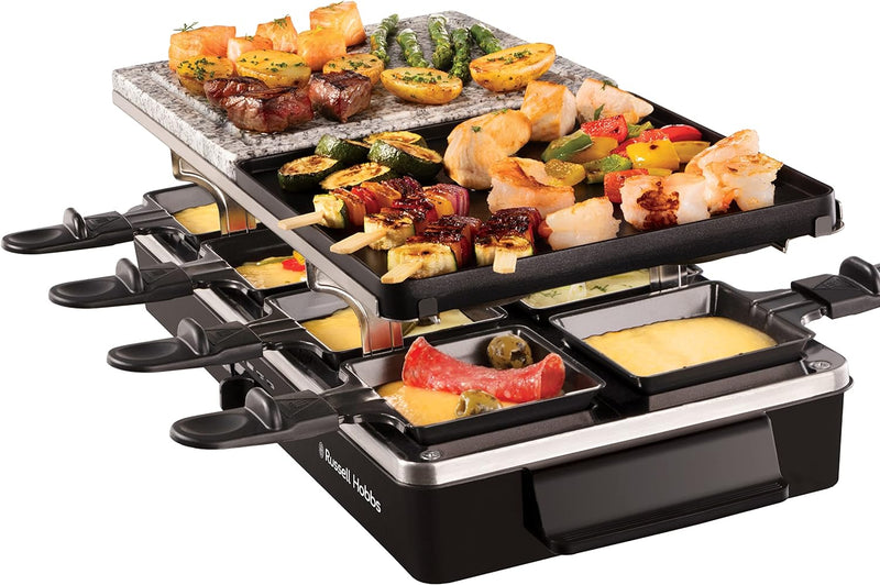 Raclette Multi Grill for 8 People Raclette Raclette Multi Grill for 8 People Raclette Multi Grill for 8 People Russell Hobbs