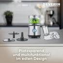 Compact 4-in-1 Multi-Chopper with Emulsifying Disc Outlet Compact 4-in-1 Multi-Chopper with Emulsifying Disc Compact 4-in-1 Multi-Chopper with Emulsifying Disc SEVERIN