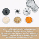 Compact 4-in-1 Multi-Chopper with Emulsifying Disc Outlet Compact 4-in-1 Multi-Chopper with Emulsifying Disc Compact 4-in-1 Multi-Chopper with Emulsifying Disc SEVERIN