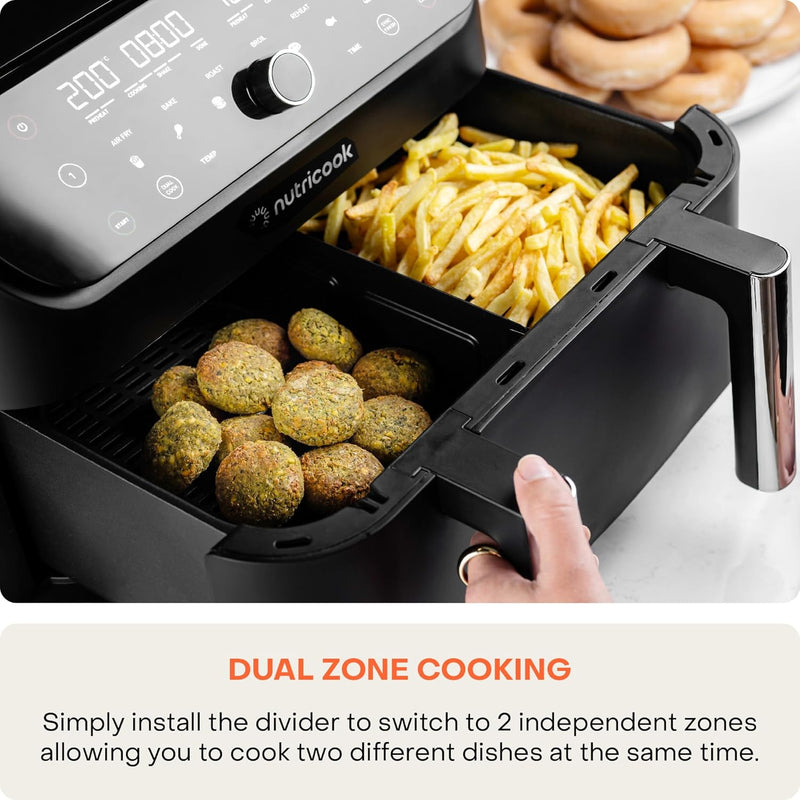 Air Fryer Duo 2 Flexzone, 8.5L Air Fryers Air Fryer Duo 2 Flexzone, 8.5L Air Fryer Duo 2 Flexzone, 8.5L Nutricook