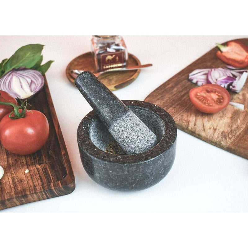 Premium Solid Granite Pestle and Mortar -15.5 cm Outlet Premium Solid Granite Pestle and Mortar -15.5 cm Premium Solid Granite Pestle and Mortar -15.5 cm Savisto