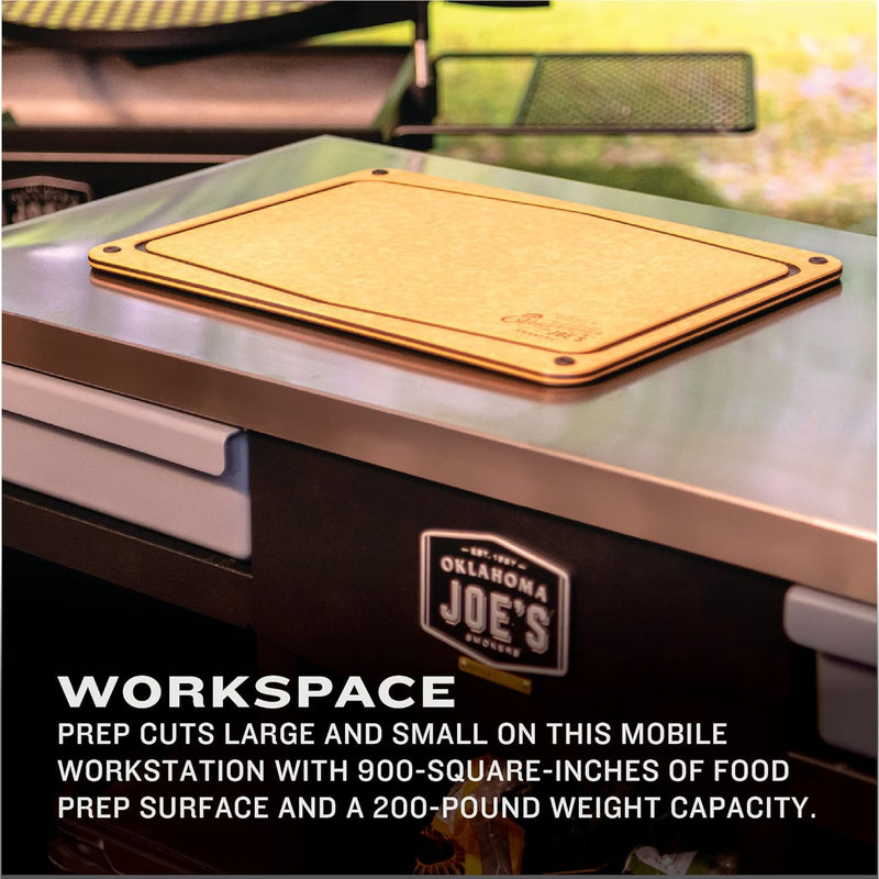 Oklahoma Joe’s® Workstation Dlx Prep & Storage Cart Outdoor Barbque Oklahoma Joe’s® Workstation Dlx Prep & Storage Cart Oklahoma Joe’s® Workstation Dlx Prep & Storage Cart CharBroil