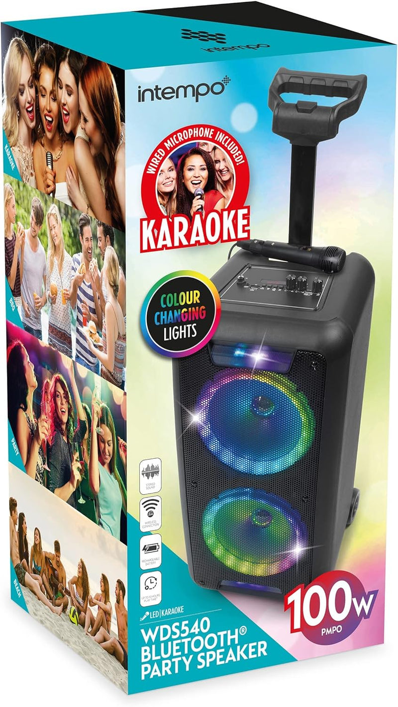 Bluetooth Party Speaker, Karaoke Machine Outlet Bluetooth Party Speaker, Karaoke Machine Bluetooth Party Speaker, Karaoke Machine Intempo
