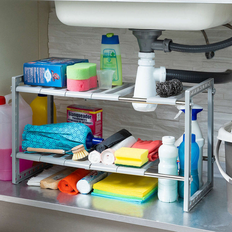 Extendable Under-Sink Shelf Unit Storage & Organization Extendable Under-Sink Shelf Unit Extendable Under-Sink Shelf Unit InnovaGoods