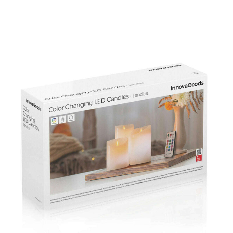 Multicolour Flame-Effect LED Candles with Remote Control Lendles Home decor Multicolour Flame-Effect LED Candles with Remote Control Lendles Multicolour Flame-Effect LED Candles with Remote Control Lendles InnovaGoods