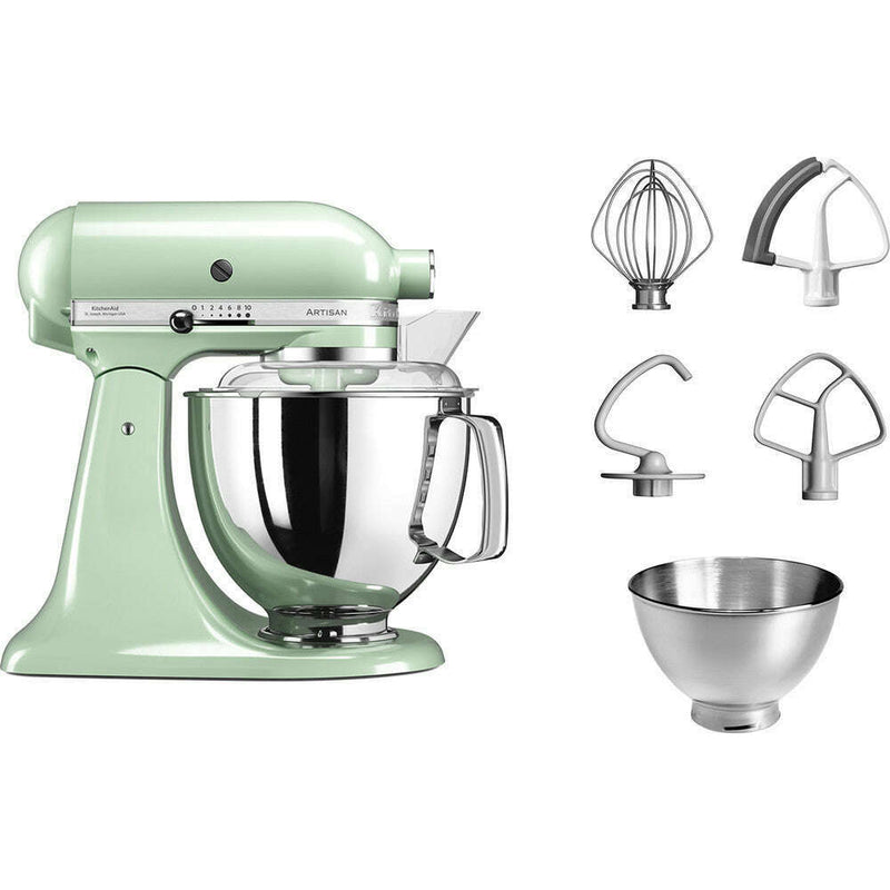 4.8L Artisan Stand Mixer Pistachio + Pouring Shield & Extra Bowl KitchenAid 4.8L Artisan Stand Mixer Pistachio + Pouring Shield & Extra Bowl 4.8L Artisan Stand Mixer Pistachio + Pouring Shield & Extra Bowl KitchenAid