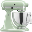 The German Outlet, KitchenAid, 4.8L Artisan Stand Mixer Pistachio + Pouring Shield & Extra Bowl