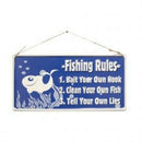 La Hacienda Fishing Rules Embossed Metal Sign Home decor La Hacienda Fishing Rules Embossed Metal Sign La Hacienda Fishing Rules Embossed Metal Sign La Hacienda