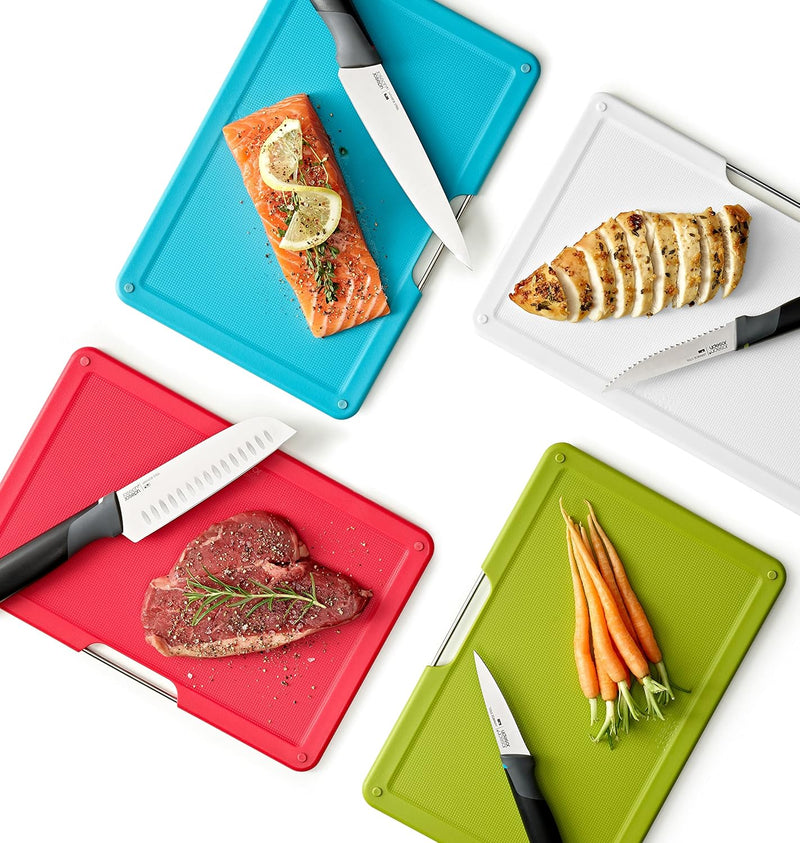 Folio Plus, 8-Piece Colour Coded Knife & Chopping Board Set Cutting Board Folio Plus, 8-Piece Colour Coded Knife & Chopping Board Set Folio Plus, 8-Piece Colour Coded Knife & Chopping Board Set Joseph Joseph