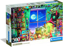 Puzzle 500 Pieces, HQC to The Moon Compact Box adults puzzle Puzzle 500 Pieces, HQC to The Moon Compact Box Puzzle 500 Pieces, HQC to The Moon Compact Box CLEMENTONI