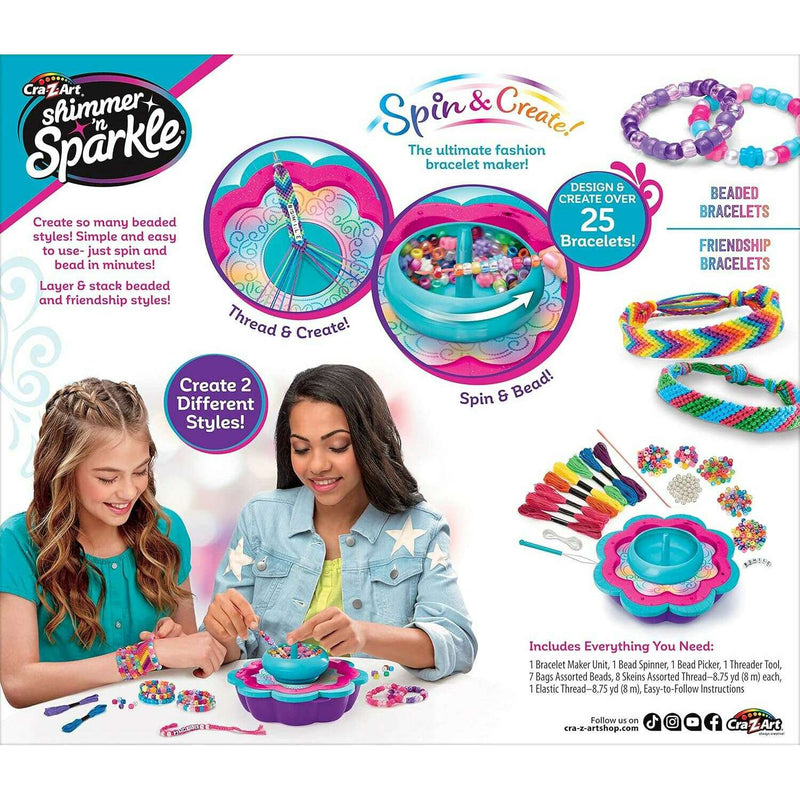 2-in-1 Spin & Bead Friendship Studio Bracelet Maker Art & Crafts 2-in-1 Spin & Bead Friendship Studio Bracelet Maker 2-in-1 Spin & Bead Friendship Studio Bracelet Maker crazart