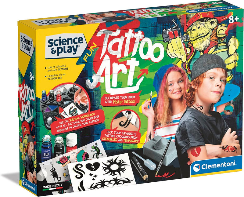 Science & Play Fun - Tattoo Art Art & Crafts Science & Play Fun - Tattoo Art Science & Play Fun - Tattoo Art CLEMENTONI