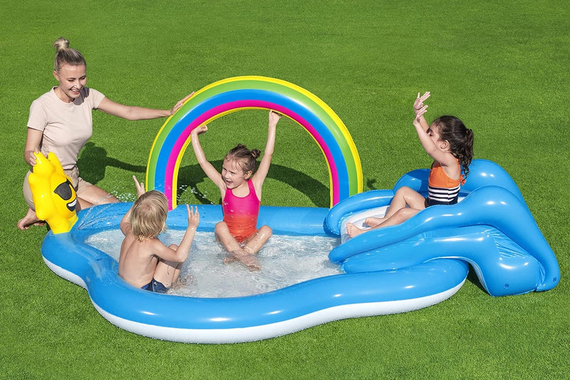 Rainbow N' Shine Play Center 2.57m x 1.45m x 91cm Kids Inflatables Rainbow N' Shine Play Center 2.57m x 1.45m x 91cm Rainbow N' Shine Play Center 2.57m x 1.45m x 91cm Bestway