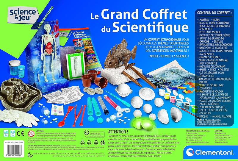 Science & Jeu Laboratoire - Le Grand Coffret Du Scientifique  - FR Toys Science & Jeu Laboratoire - Le Grand Coffret Du Scientifique  - FR Science & Jeu Laboratoire - Le Grand Coffret Du Scientifique  - FR CLEMENTONI