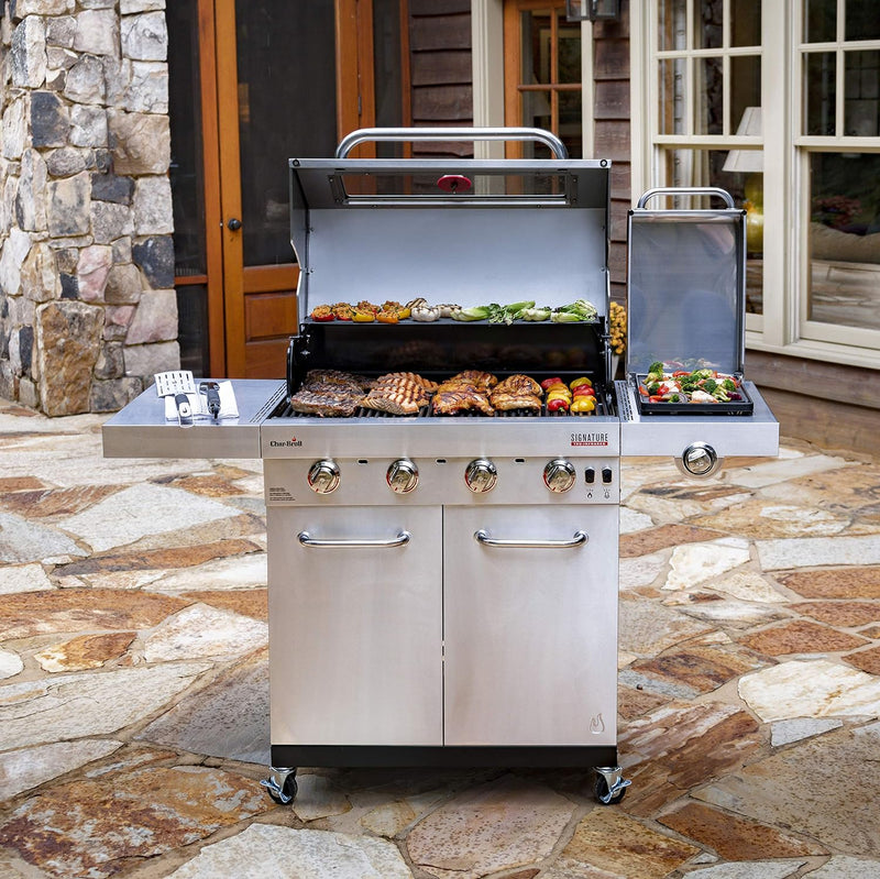 Signature Series Amplifire 4-Burner Gas Grill Outdoor Barbque Signature Series Amplifire 4-Burner Gas Grill Signature Series Amplifire 4-Burner Gas Grill CharBroil