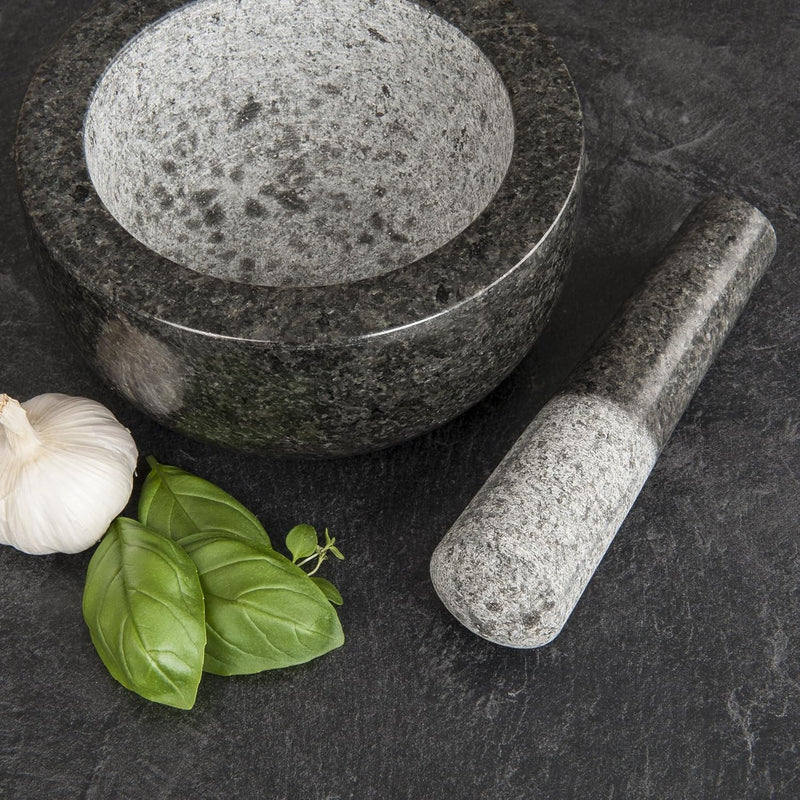 Premium Solid Granite Pestle and Mortar -15.5 cm Outlet Premium Solid Granite Pestle and Mortar -15.5 cm Premium Solid Granite Pestle and Mortar -15.5 cm Savisto