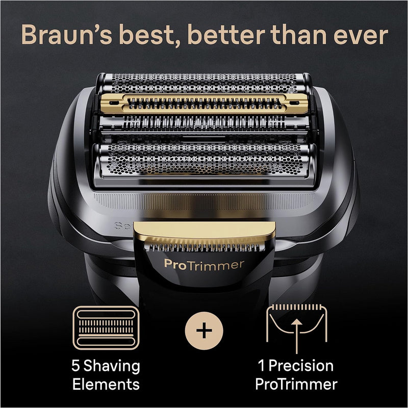 Men's Electric Shaver 9510s Black - 60 Min Runtime Body groomer Men's Electric Shaver 9510s Black - 60 Min Runtime Men's Electric Shaver 9510s Black - 60 Min Runtime Braun