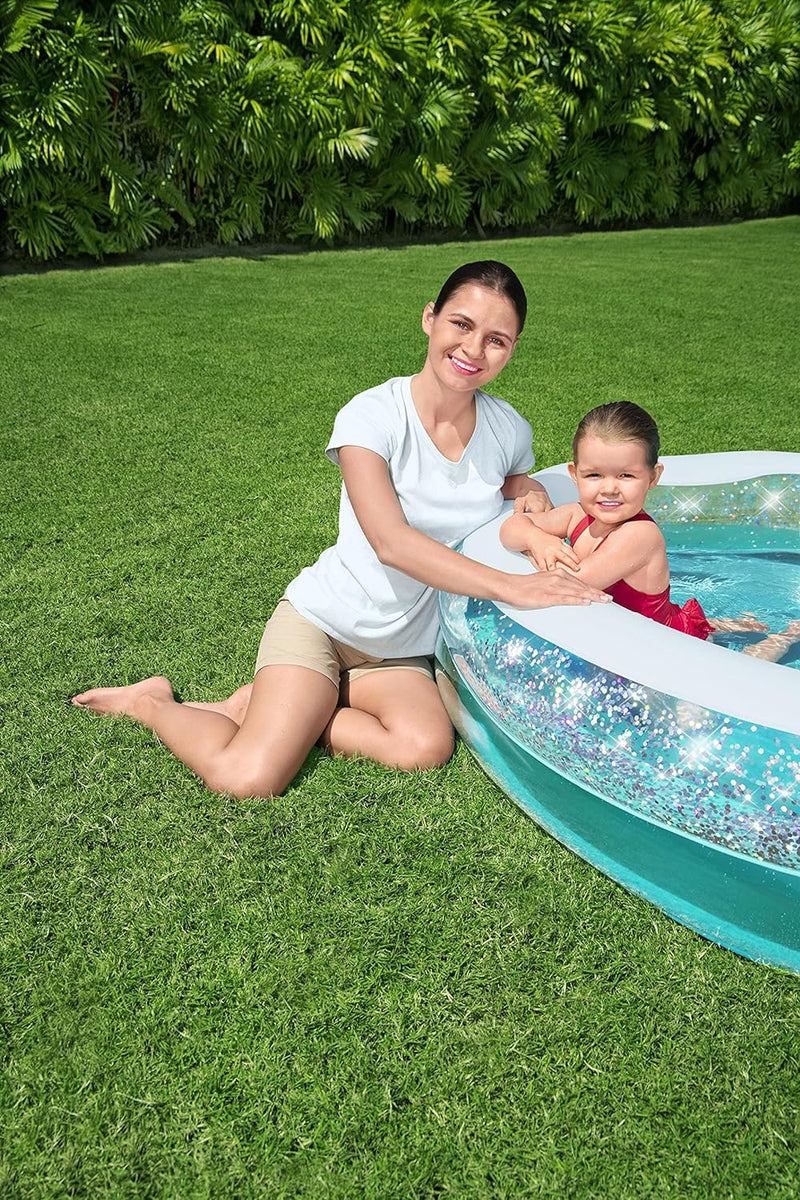 Sparkle Shell Kiddie Pool 150x127x43cm Kids Inflatables Sparkle Shell Kiddie Pool 150x127x43cm Sparkle Shell Kiddie Pool 150x127x43cm Bestway