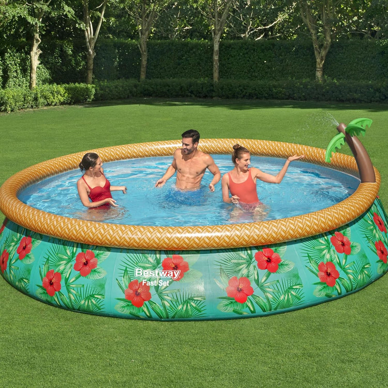 Family Pool Paradise Palm 4.57m x 84cm home pool Family Pool Paradise Palm 4.57m x 84cm Family Pool Paradise Palm 4.57m x 84cm Bestway