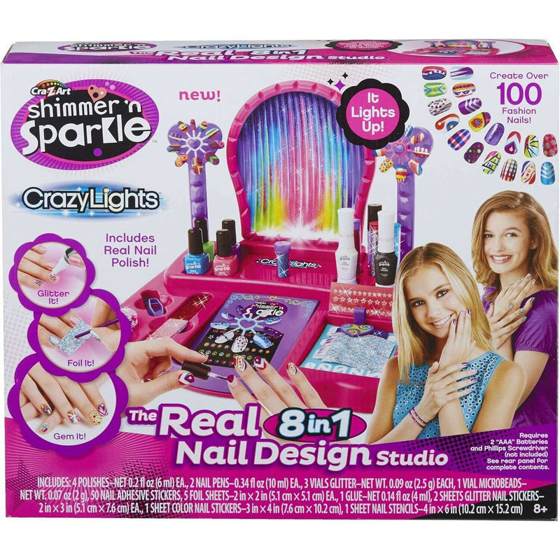 8-in-1 Lite-Up Designer Nail Studio kids cosmetics 8-in-1 Lite-Up Designer Nail Studio 8-in-1 Lite-Up Designer Nail Studio crazart