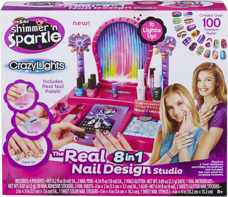 8-in-1 Lite-Up Designer Nail Studio kids cosmetics 8-in-1 Lite-Up Designer Nail Studio 8-in-1 Lite-Up Designer Nail Studio crazart