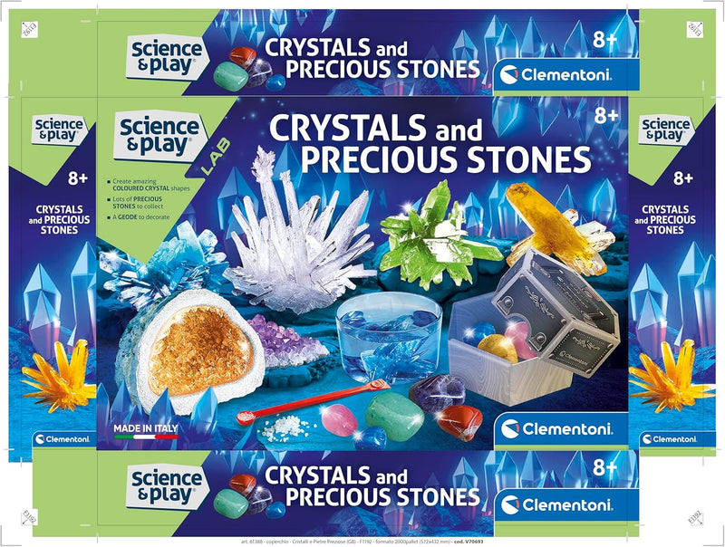 Science & Play Lab - Giant Crystals and Precious Stones Educational Games Science & Play Lab - Giant Crystals and Precious Stones Science & Play Lab - Giant Crystals and Precious Stones CLEMENTONI