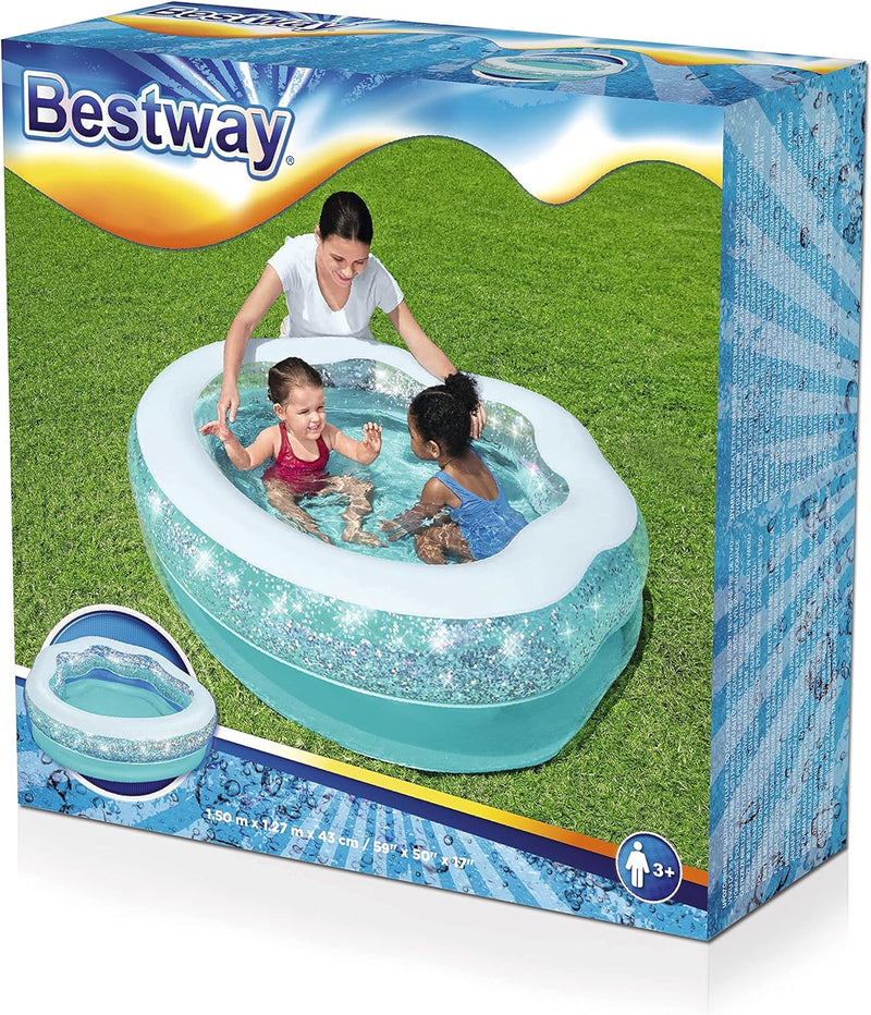 Sparkle Shell Kiddie Pool 150x127x43cm Kids Inflatables Sparkle Shell Kiddie Pool 150x127x43cm Sparkle Shell Kiddie Pool 150x127x43cm Bestway