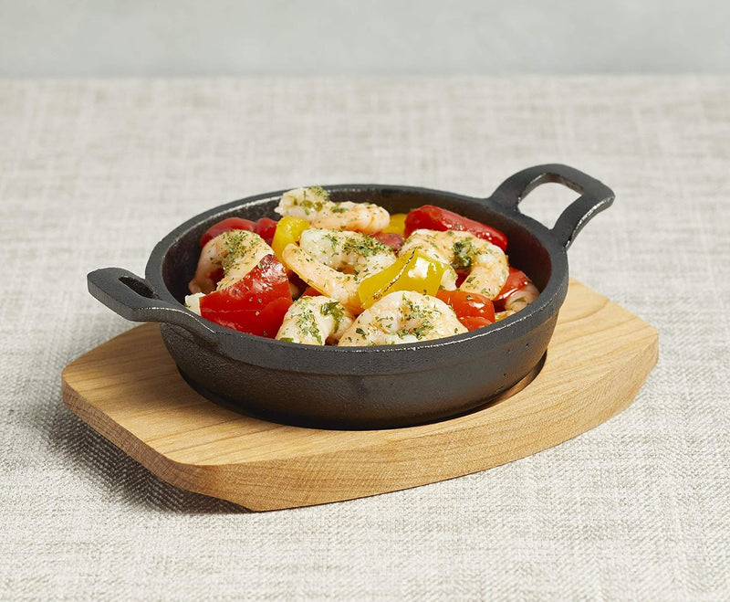 Artesà  Cast Iron Mini Fry Pan with Board Cast Iron Artesà  Cast Iron Mini Fry Pan with Board Artesà  Cast Iron Mini Fry Pan with Board KitchenCraft