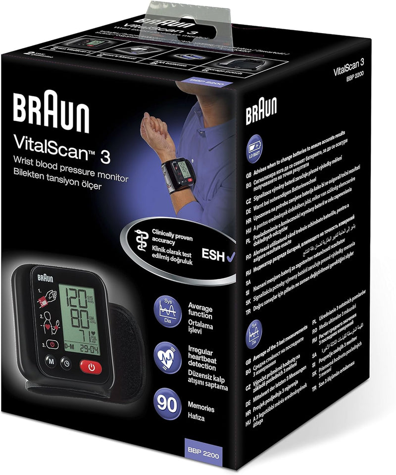Vitalscan 3 Wrist Blood Pressure Monitor Outlet Vitalscan 3 Wrist Blood Pressure Monitor Vitalscan 3 Wrist Blood Pressure Monitor Braun