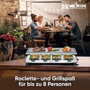 Raclette With Natural Grill Stone for 8 People 1700W Outlet Raclette With Natural Grill Stone for 8 People 1700W Raclette With Natural Grill Stone for 8 People 1700W SEVERIN