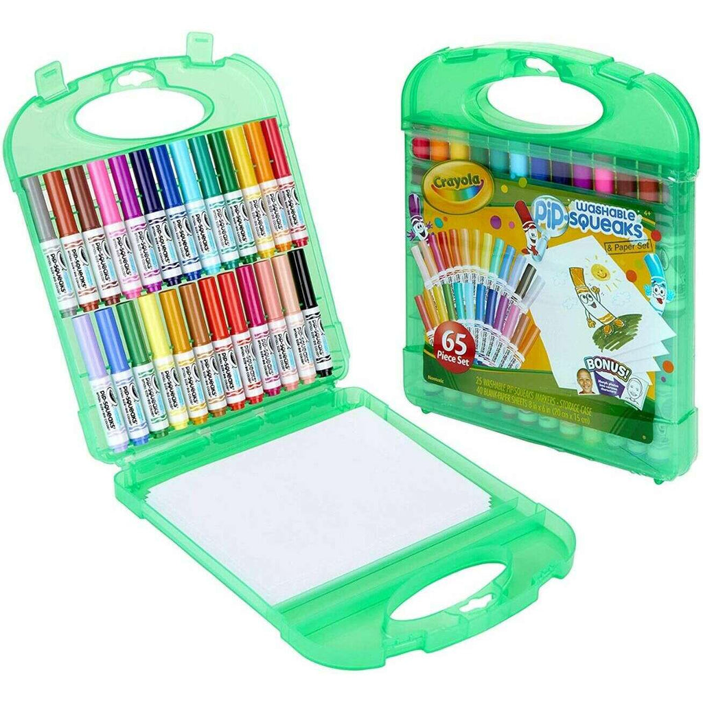 Create & Color Mini Washable Markers and paper