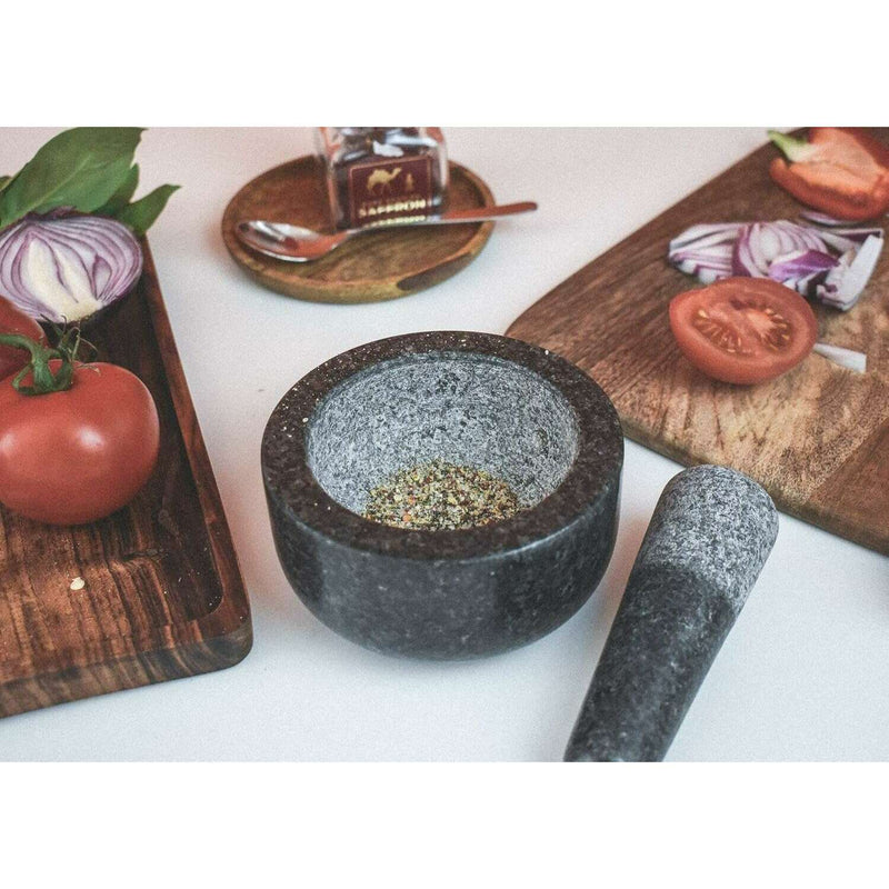 Premium Solid Granite Pestle and Mortar -15.5 cm Outlet Premium Solid Granite Pestle and Mortar -15.5 cm Premium Solid Granite Pestle and Mortar -15.5 cm Savisto