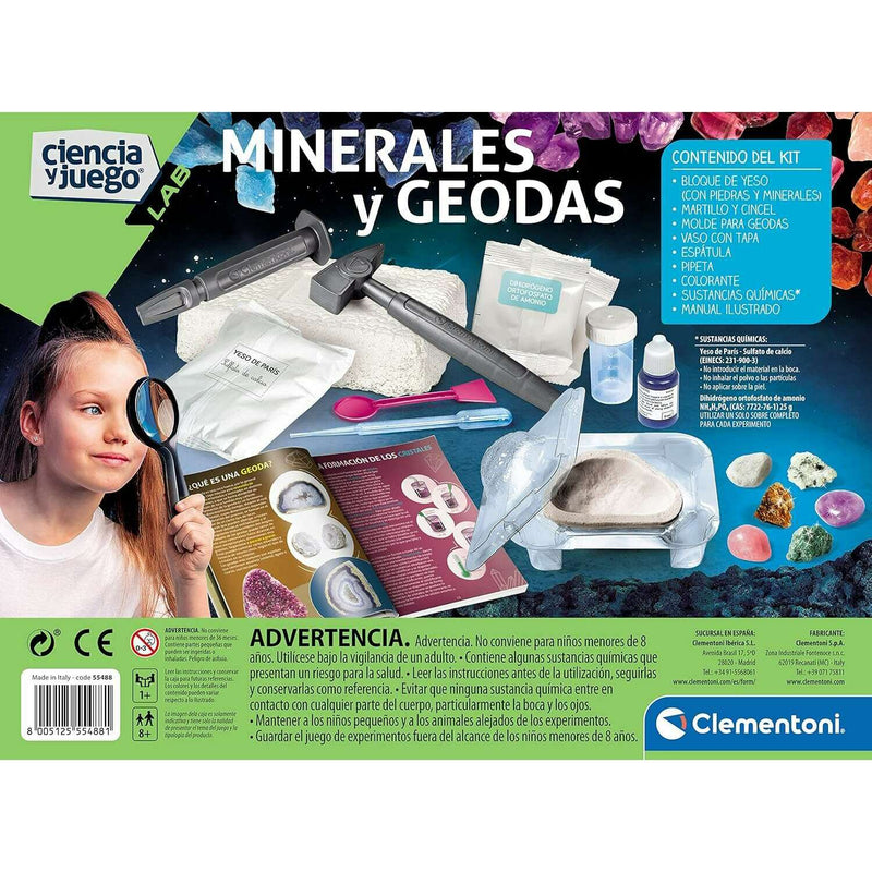 Minerals and Geodes Science Educational Games Minerals and Geodes Science Minerals and Geodes Science CLEMENTONI