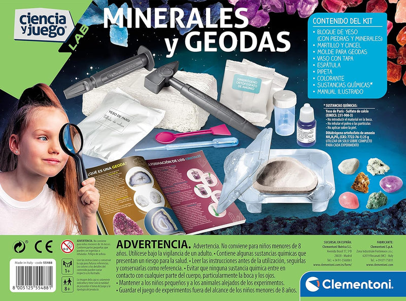 Minerals and Geodes Science Educational Games Minerals and Geodes Science Minerals and Geodes Science CLEMENTONI