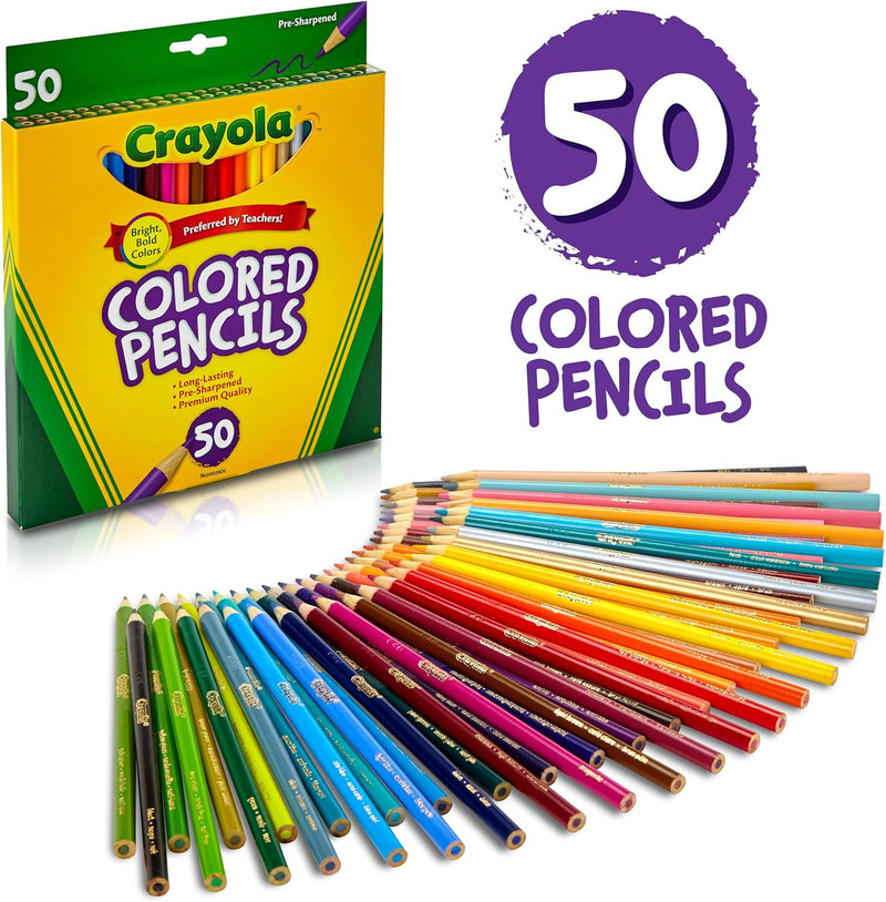 50x Colored Pencil Art & Crafts 50x Colored Pencil 50x Colored Pencil Crayola