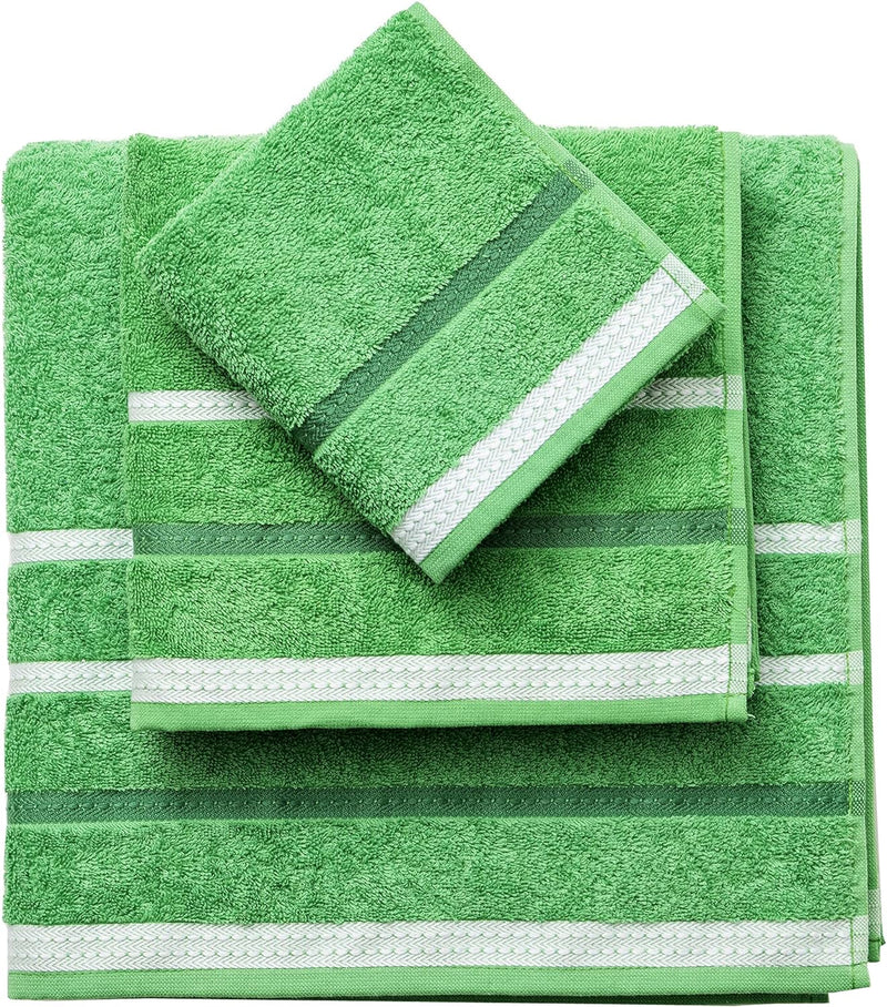 Striped Green, Set of 3 Bath Towels Bathroom Towels Striped Green, Set of 3 Bath Towels Striped Green, Set of 3 Bath Towels United Colors of Benetton