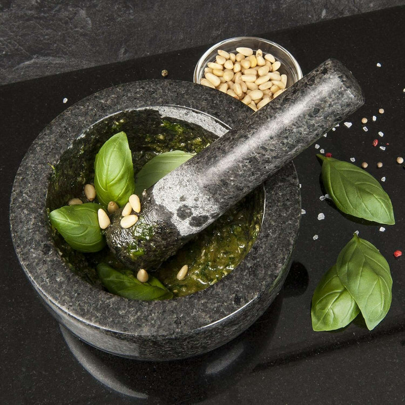 Premium Solid Granite Pestle and Mortar -15.5 cm Outlet Premium Solid Granite Pestle and Mortar -15.5 cm Premium Solid Granite Pestle and Mortar -15.5 cm Savisto