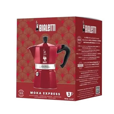 Deco Glamor Red Moka Express coffee maker Deco Glamor Red Moka Express Deco Glamor Red Moka Express Bialetti