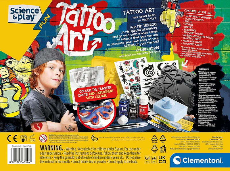 Science & Play Fun - Tattoo Art Art & Crafts Science & Play Fun - Tattoo Art Science & Play Fun - Tattoo Art CLEMENTONI